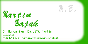 martin bajak business card